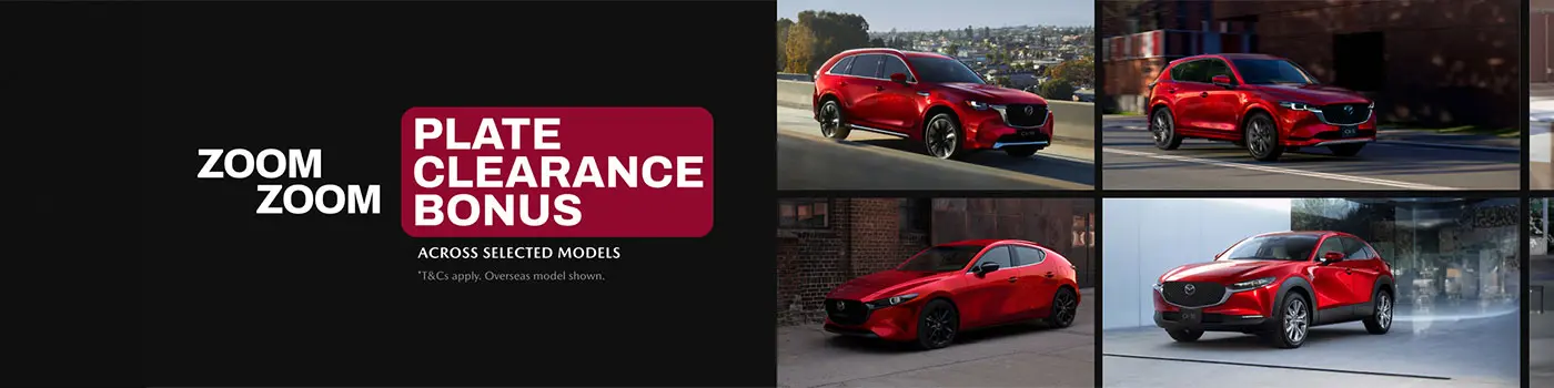 Get Into Your Mazda With A Plate Clearance Bonus